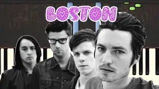 🎹 augustana - boston (Piano Tutorial Synthesia)❤️♫