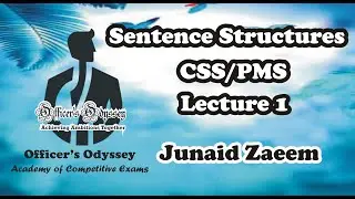 Introduction to Sentence Structures | Junaid Zaeem | Officer's Odyssey