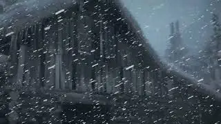 [Black Screen] Heavy Snowfall: Snowstorm Ambience: Winter Storm Sounds for Sleep / Relax | 10Hrs