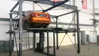 Полуавтоматическая двухъярусная парковка