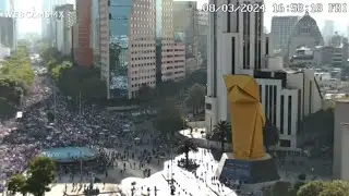 #8M2024 Marcha | Gran vista desde el Caballito en Paseo de la Reforma #CDMX 8/MAR/24