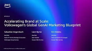 AWS re:Invent 2025 - Volkswagen Group's custom GenAI models for global brand consistency (SPS313)