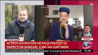 Actriță &icirc;nșelată de escroci să facă un credit la bancă de 100.000 de lei
