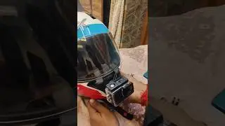 How to setup gopro/action camera on helmet #shorts #motovlog #motovolgger #viralshorts #gopro