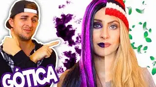 MI NOVIO ESCOGE MI MAQUILLAJE Y ME TRANSFORMA EN GÓTICA!