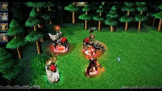 Warcraft 3 Versus - 4 High Elves Vs 4 Undead Heroes - Full Levels (Lvl 10)