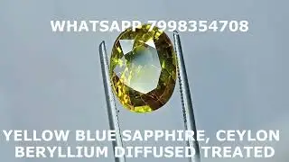 YELLOW BLUE SAPPHIRE,CEYLON
