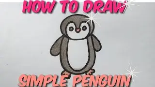 simple drawing tutorial for kids | How to draw penguin | easy tutorial for beginners
