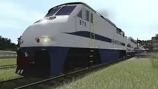TRS22: Metrolink F59PHI Passenger Train Departs The Station in Industrial Mayhem.