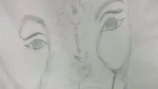 Drawing of Ganesh ji ,outline,free hand tutorial
