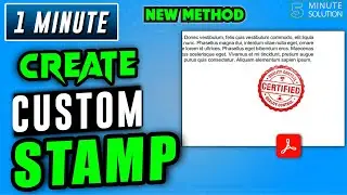 Как создать собственный штамп в PDF 2025 | Учебное пособие по Adobe Acrobat