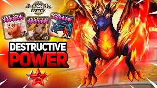 Он РАЗНОСИТ Врагов с АоЕ Дамагерами - Summoners War