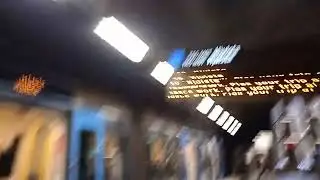 Gamla C20 Tunnelbana mot Hjulsta vid Solna strand
