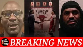How LeBron James, Michael Jordan reacted to Derrick Rose&rsquo;s Bulls jersey retirement