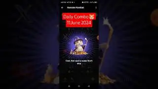 HAMSTER KOMBAT Today Daily Combo 11-12 JUNE 2024 #crypto #hamsterkombat #viral