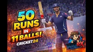 👉 Fastest 50 on 11 Balls! 😱 | Cricket 24 Gameplay | #Kidrx