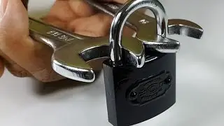 how to open padlock with two wrenches