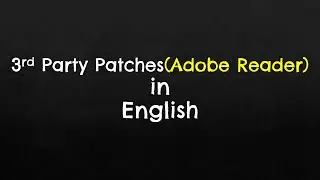 3rd Party Updates - Adobe Reader Patches in English