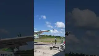 Tropic Air Cessna departing from Dangriga