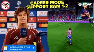 FIX CAREER MODE ! GAME BOLA OFFLINE TERBAIK UNTUK ANDROID 2025, MOD FC 26 MB KECIL