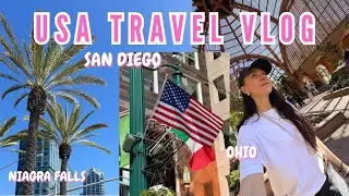 USA TRAVEL VLOG 🇺🇸| San Diego, Niagra Falls, Ohio