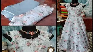 Double circle skirt/gown | Maxi dress cutting and stitching | Reva designers