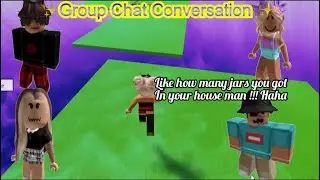 Roblox group chat conversation~🎤 (jar + man 👨=....?)☝️🤔/ Roblox text to speech Roblox storytime #10