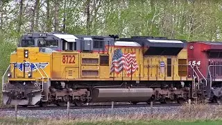 Chasing and Pacing UP SD70ACe on CP's Oil Train, with AMAZING Loud and Proud K5LLA Action!!