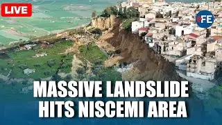 Niscemi Landslide LIVE: Aerial Video Shows Massive Landslide Threatening Sicilian Town of Niscemi