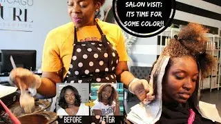 Salon Visit | Coloring My Natural Hair (Fall Colors)