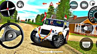 🚘 Indian Car Simulator 3D 😱 | Realistic Indian Thar Drive | Open World Car Game Gameplay