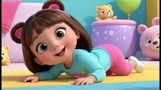 Baby Bear Roll Roll Stretch | Fun Baby Bear Song for Kids | Playful Movement Rhyme