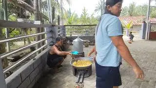 Saya dan suami jadi koki||Luar biasa kebaktian dirumah adikku sangat ramai