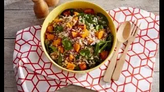 Summer Salad - Poh's SunRice Brown Rice, Roasted Pumpkin & Pine Nut Summer Salad