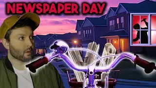 There is a MURDERER in my neighborhood!! NEWSPAPER DAY is TERRIFYING!! | FULL GAME ALL ENDINGS