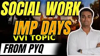 📅 Important Days in Social Work | Must-Know for CUET PG & UGC NET 2025