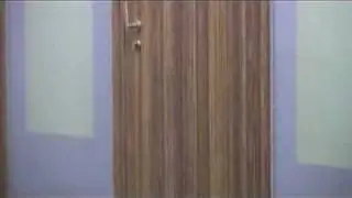 Estfeller parete mobile automatica vetro cristallo legno Afonica orizzontale