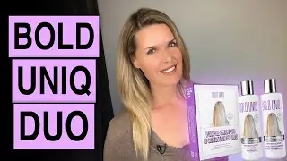 the BEST shampoo for blondes & silver foxes? BOLD UNIQ Purple Shampoo & Conditioner Set
