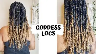 Human Hair Blend Ombre Goddess Faux Locs