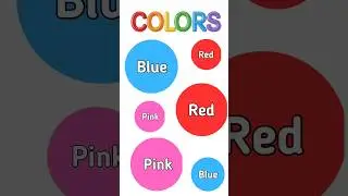 Учим цвета 🔴🟢🟡🟣🔵Названия цветов для детей #шорты #названиецветов