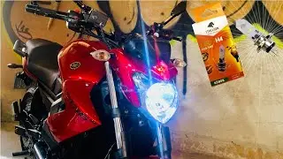 COLOQUEI LED NO FAROL DA XJ6 !! | como trocar lâmpada xj6 |