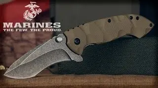 USMC Desert Warrior Assisted-Open Folding Knife