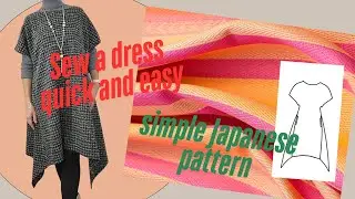 🧵✨Easy 2-Hour DIY Overall Dress | Japanese Sewing Pattern 👚📍