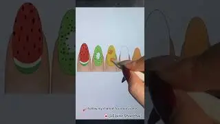 Fruit Series Nail Art Designs💅🍉create nails with me!#shorts #美甲 #nailart #nailtutorial #procreate 