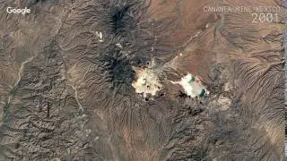 Google Timelapse: Cananea Mine, Mexico