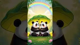 Cute Panda Love Story 🐼❤️ | Romantic Panda Animation Short | 30s Emotional Cartoon #animatedshorts
