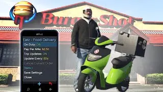 Uber Eats Driver Mod - GTA 5 (Eatz Food Delivery)