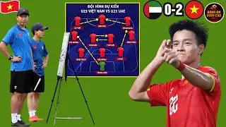 Đội Hình Ra Sân U23 Việt Nam MẠNH KHỦNG KHIẾP Đấu U23 UAE, Thầy Kim Tung BÀI DỊ Khiến NHM Sốc Nặng