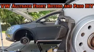 VW Alltrack Front Rotors and Pads DIY