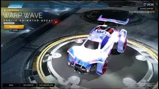 ROCKET LEAGUE ITEM SHOP - *NEW* Titanium White Warp Wave Decal - 28.11.21